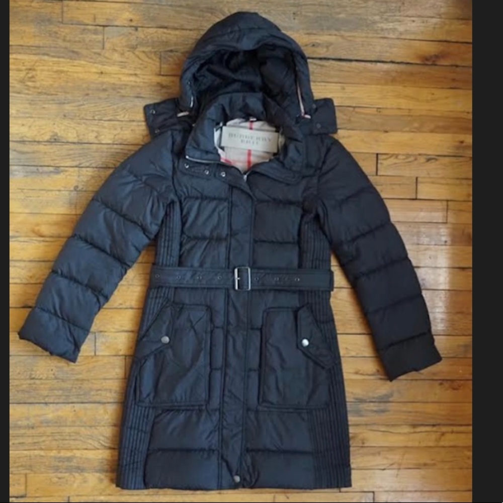 Burberry Down Puffer Hooded Jacket Coat